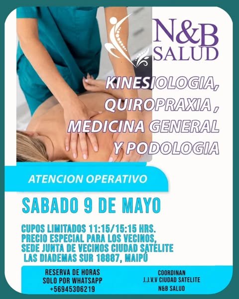 Operativo de Kinesiología, Quiropraxia, Medicina General y Podología